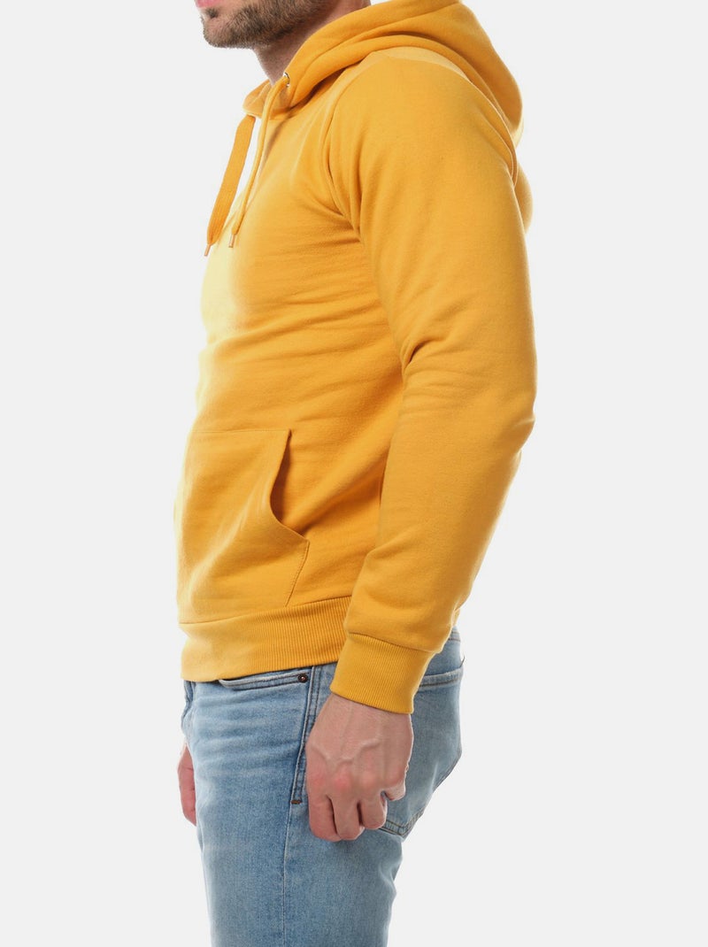 Sudadera con capucha lisa Mostaza - Kiabi