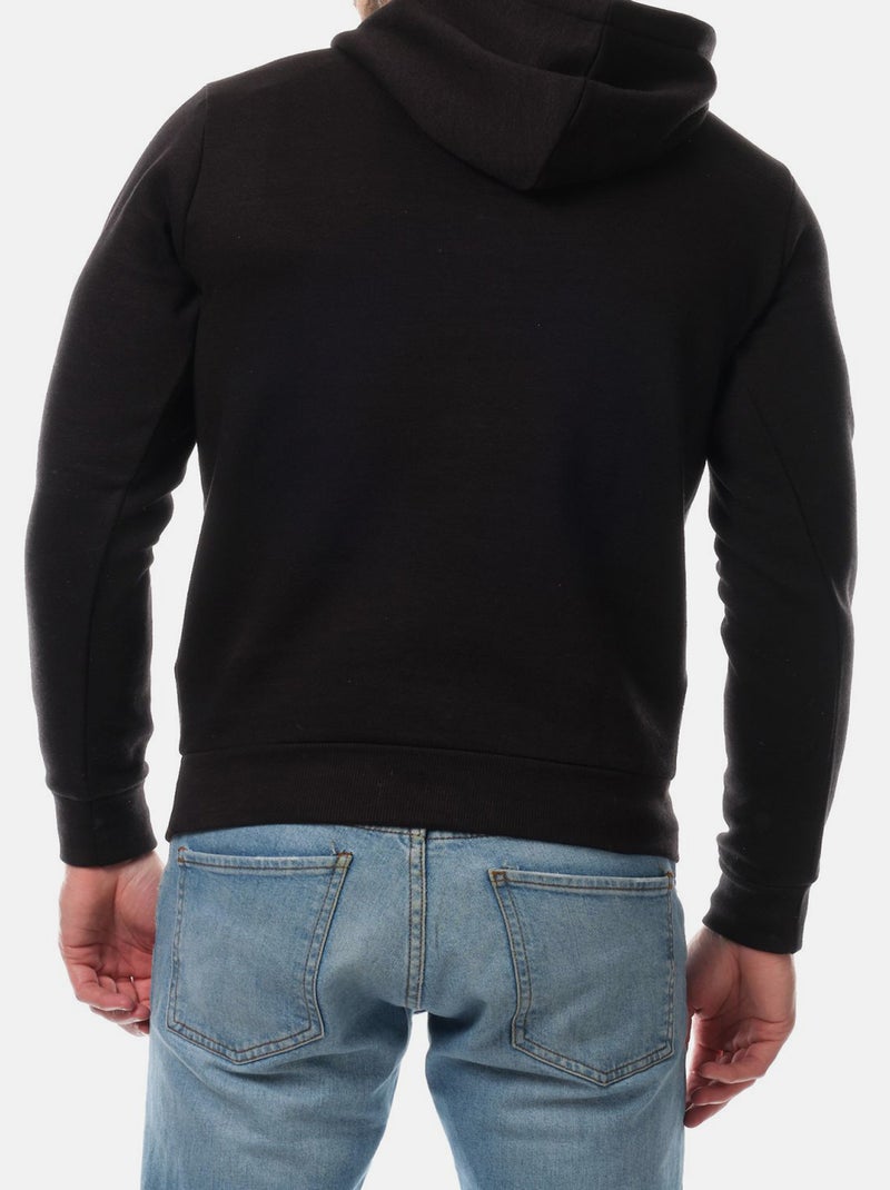 Sudadera con capucha lisa Negro - Kiabi