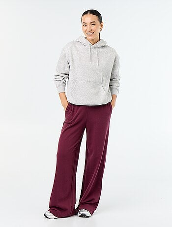 Sudadera con capucha lisa y bolsillo canguro