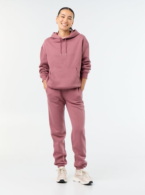 Sudadera con capucha lisa y bolsillo canguro - Kiabi Sudadera con capucha lisa y bolsillo canguro - Kiabi