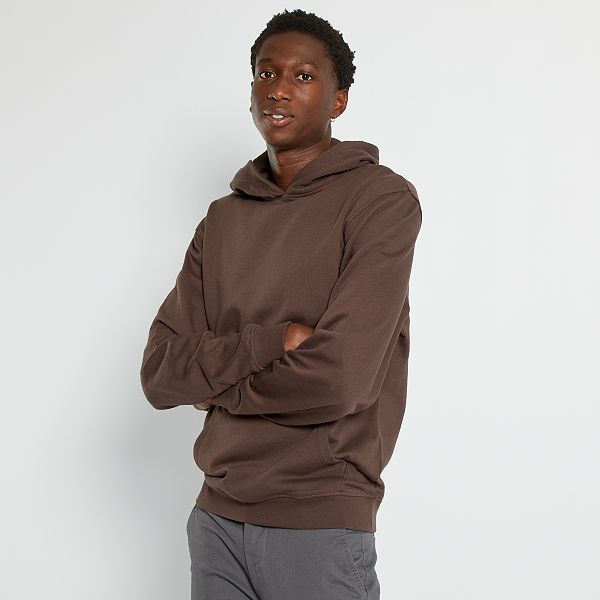 Sudadera con capucha Hombre talla S-XXL - marrón oscuro - Kiabi - 10,00€