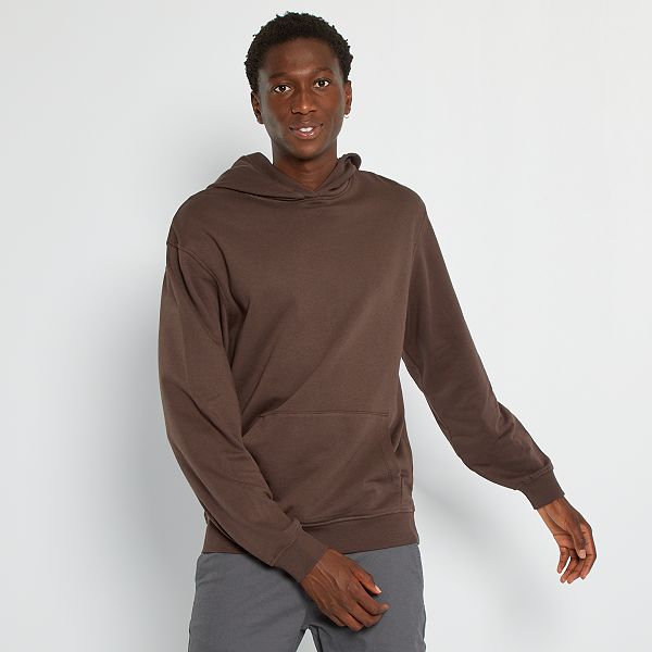 Sudadera con capucha Hombre talla S-XXL - marrón oscuro - Kiabi - 10,00€