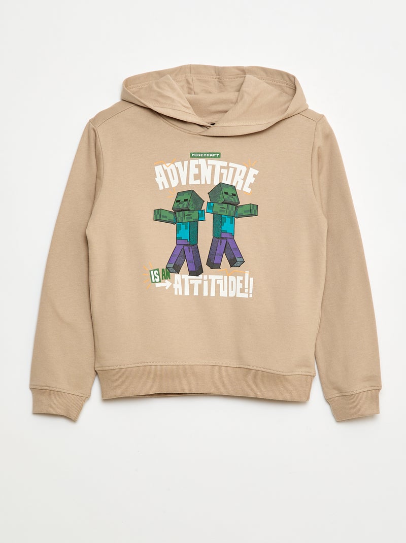 Sudadera con capucha 'Minecraft' Beige - Kiabi