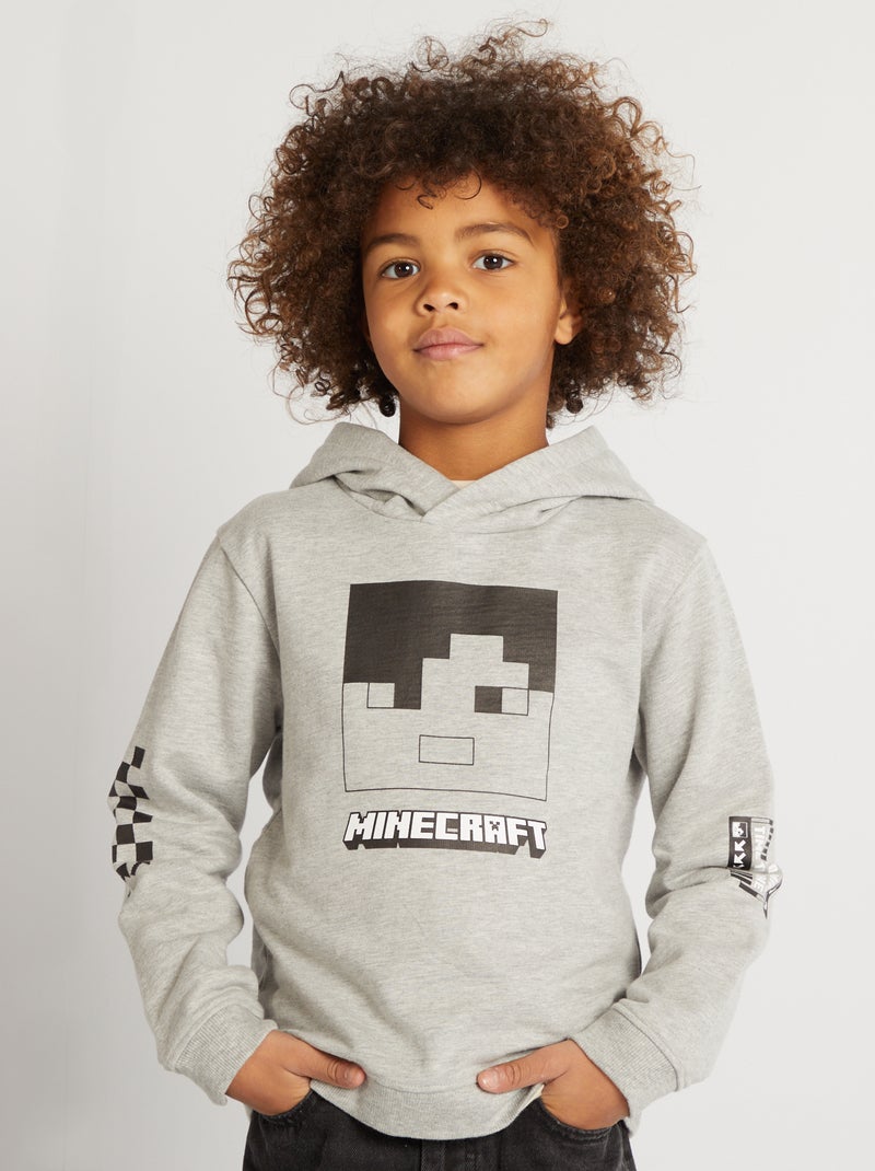 Sudadera con capucha 'Minecraft' GRIS - Kiabi