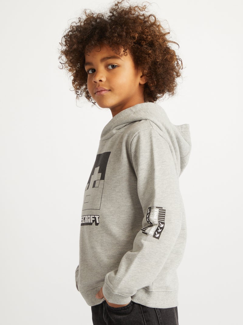 Sudadera con capucha 'Minecraft' GRIS - Kiabi