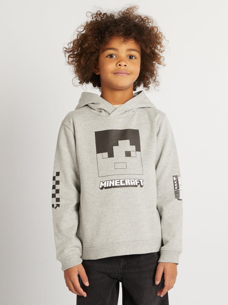 Sudadera con capucha 'Minecraft' GRIS - Kiabi