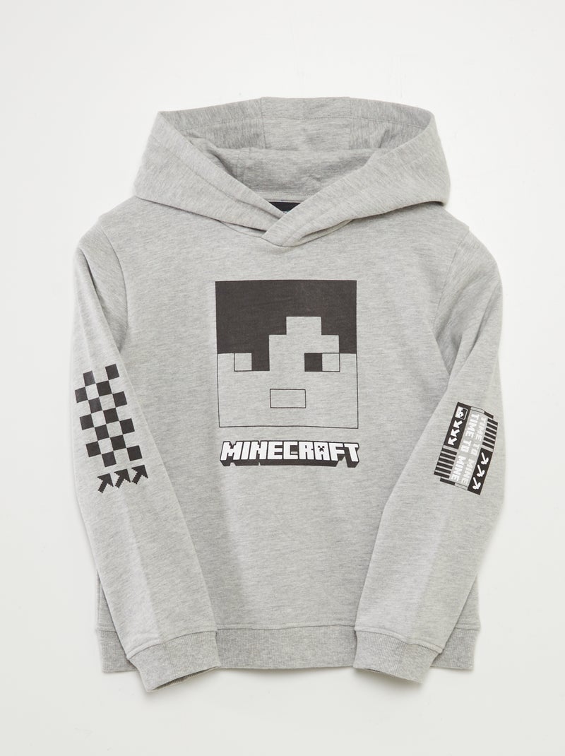 Sudadera con capucha 'Minecraft' GRIS - Kiabi