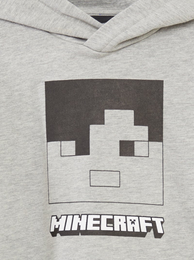 Sudadera con capucha 'Minecraft' GRIS - Kiabi