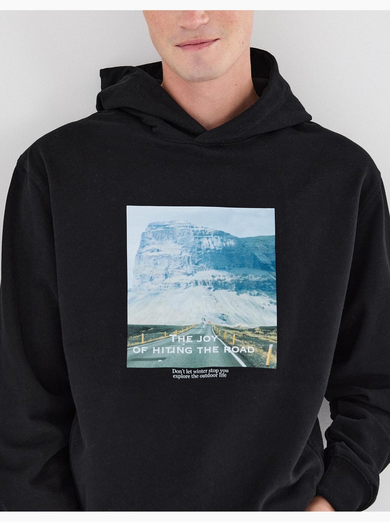 Sudadera con capucha, MO Fashion Negro - Kiabi