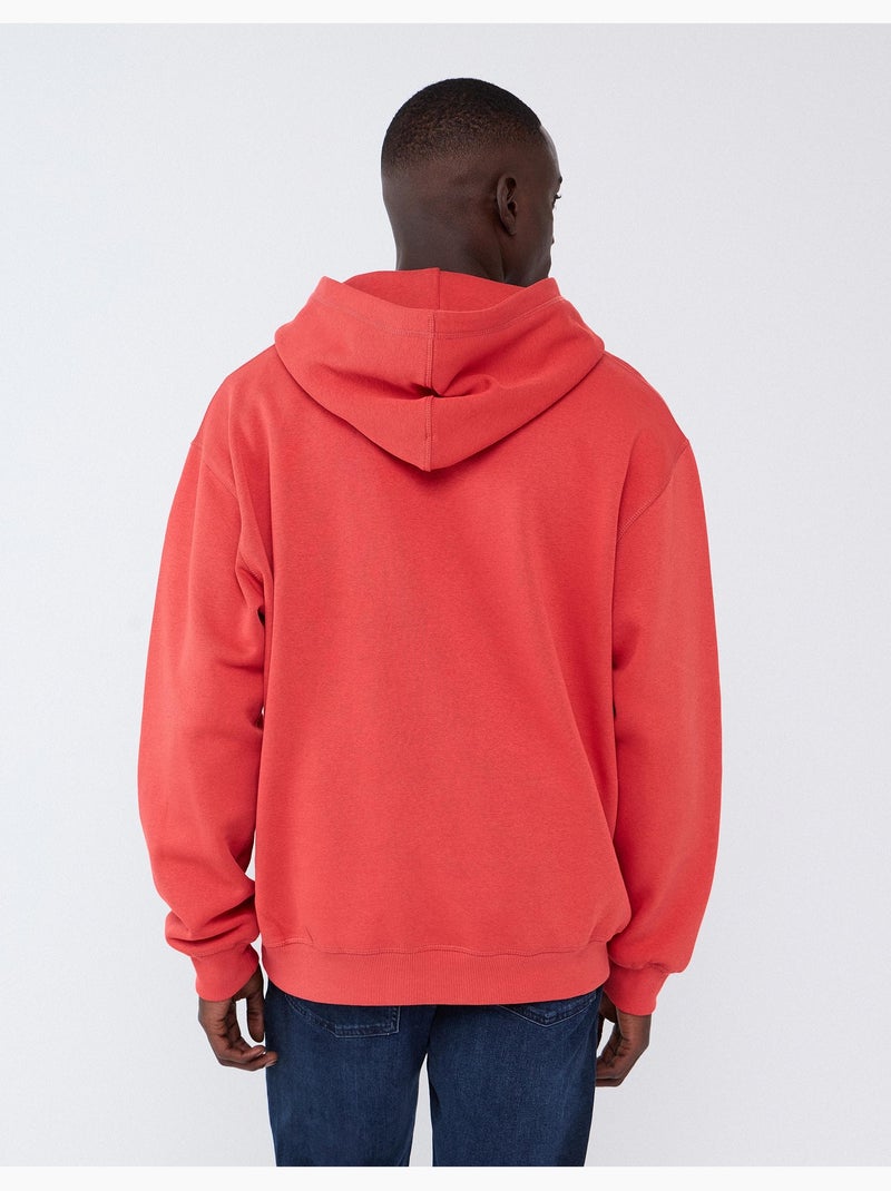 Sudadera con capucha, mo fashion Rojo - Kiabi