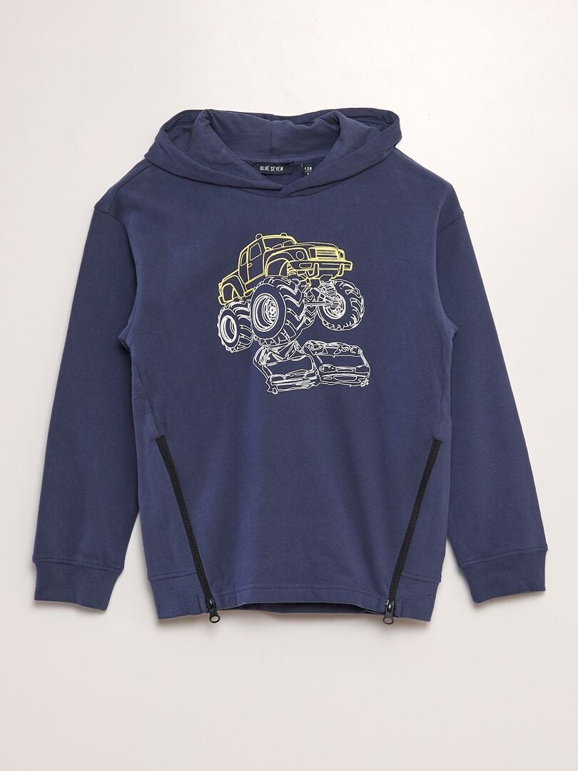 Sudadera con capucha 'Monster Truck' AZUL - Kiabi