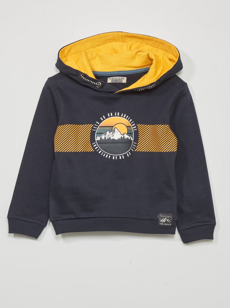 Sudadera con capucha 'montaña' AZUL - Kiabi
