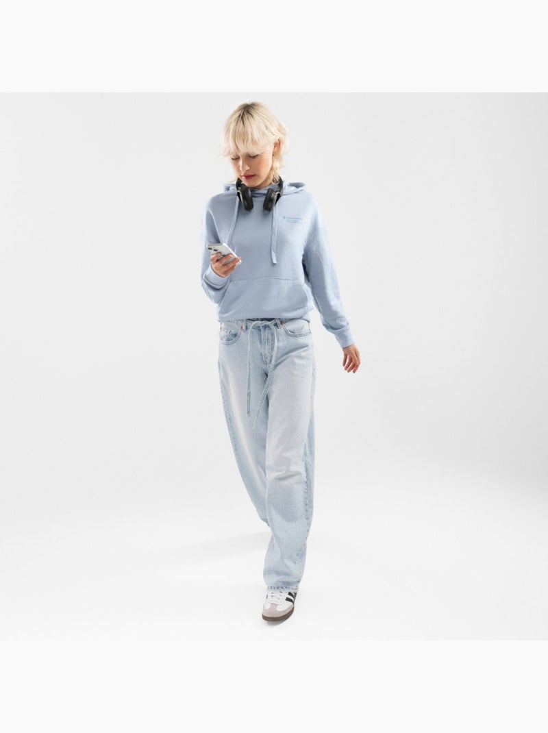 Sudadera con capucha mujer lifestyle mujer splash-w Azul eléctrico - Kiabi