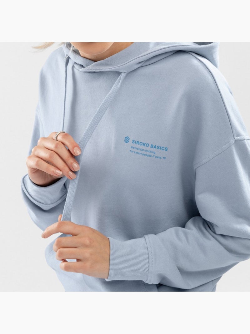 Sudadera con capucha mujer lifestyle mujer splash-w Azul eléctrico - Kiabi