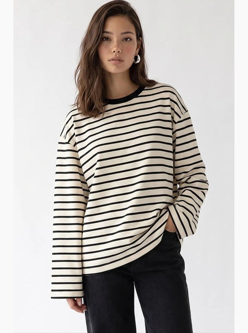 Sudadera con capucha mujer mixray - Kiabi Sudadera con capucha mujer mixray - Kiabi