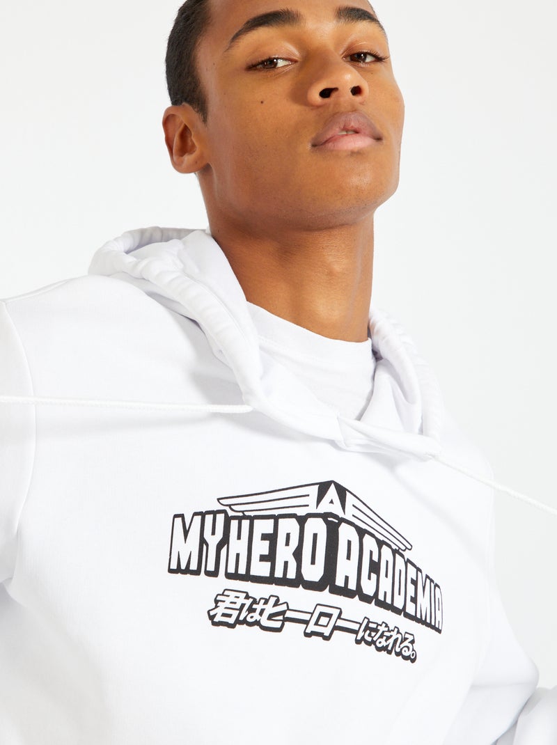 Sudadera con capucha 'My Hero Academia' Blanco Kiabi