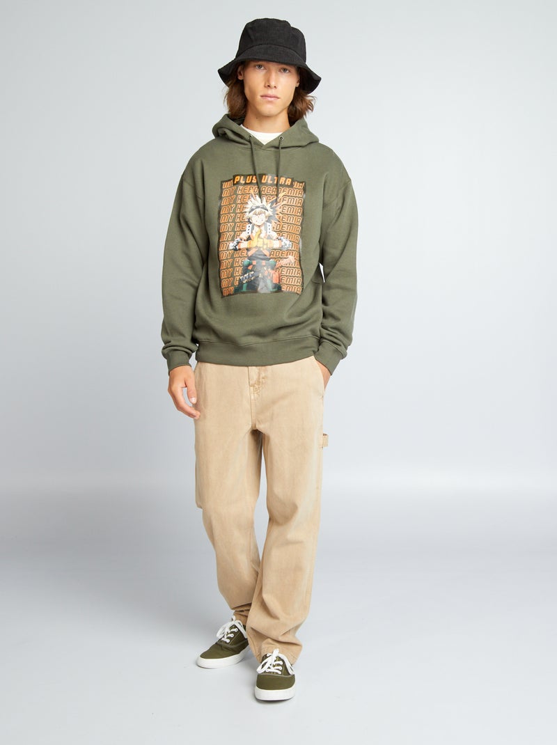 Sudadera con capucha 'My Hero Academia' KAKI - Kiabi