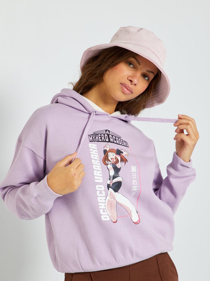 Sudadera con capucha 'My Hero Academia' PURPURA Kiabi
