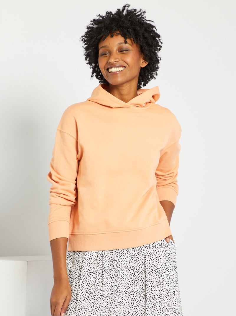 Sudadera con capucha NARANJA - Kiabi