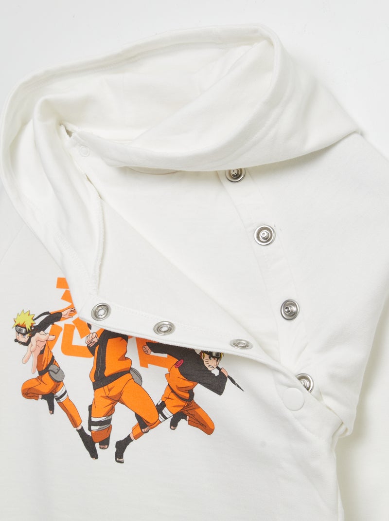 Sudadera con capucha 'Naruto' - colección fácil de poner BLANCO - Kiabi