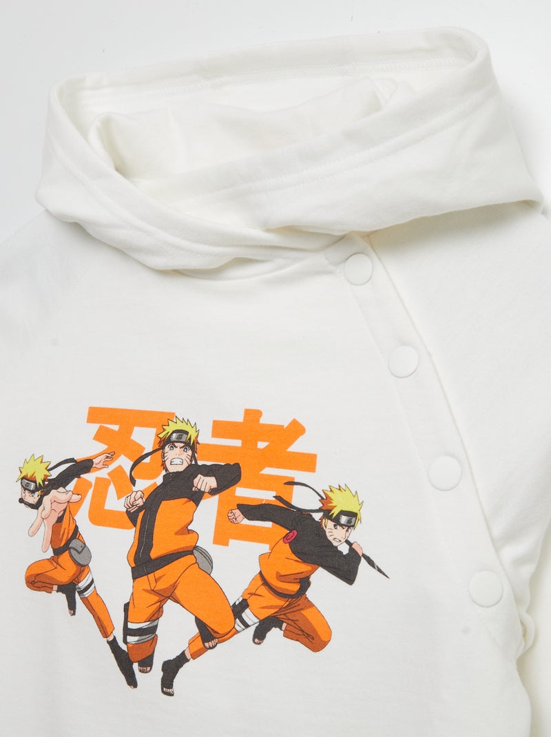 Sudadera con capucha 'Naruto' - colección fácil de poner BLANCO - Kiabi