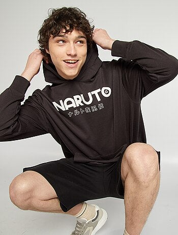 Sudadera con capucha 'Naruto' estampada en ambos lados