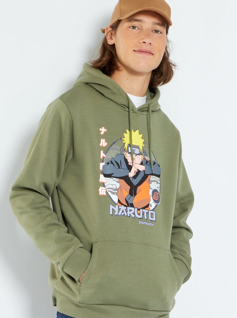 Sudadera con capucha 'Naruto' verde liquen - Kiabi
