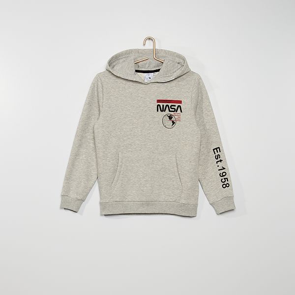 Sudadera con capucha 'NASA' Niño 10-18 años - GRIS - Kiabi - 22,00€