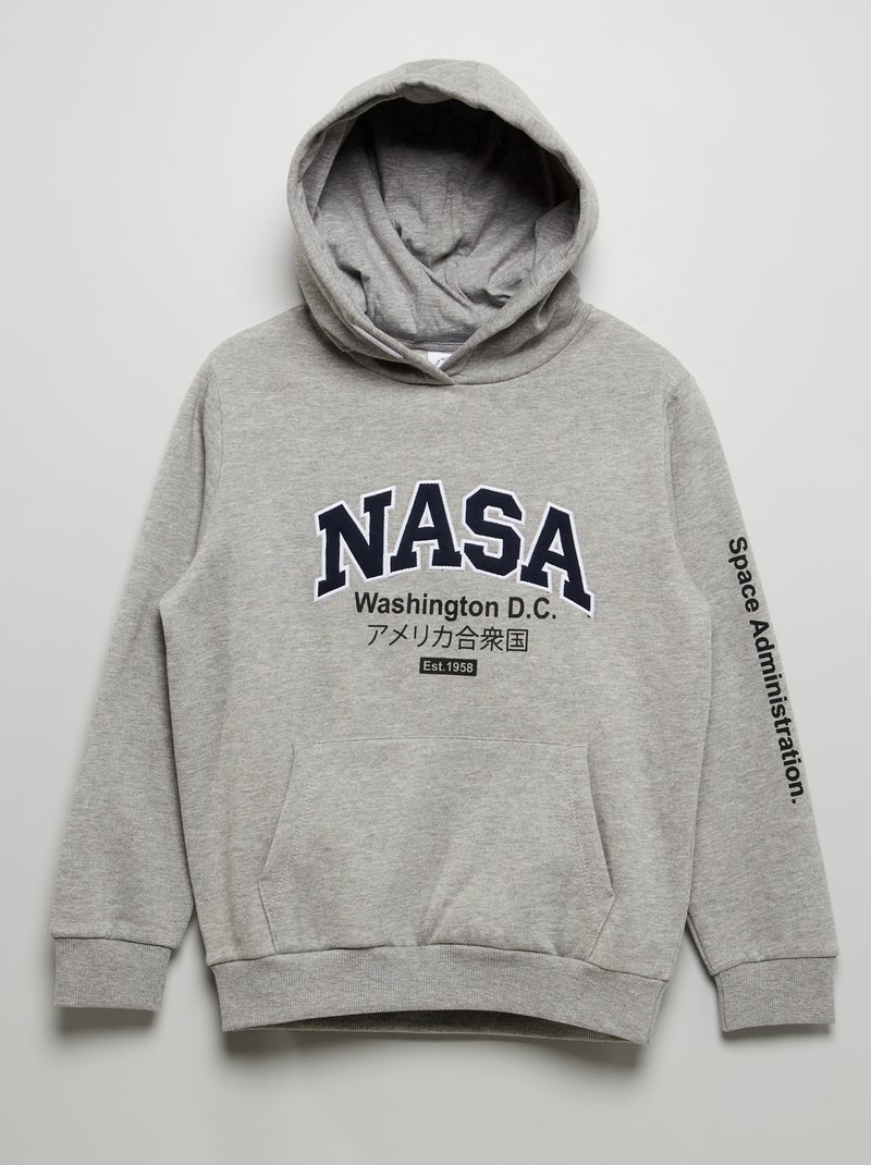 Sudadera con capucha 'NASA' GRIS - Kiabi