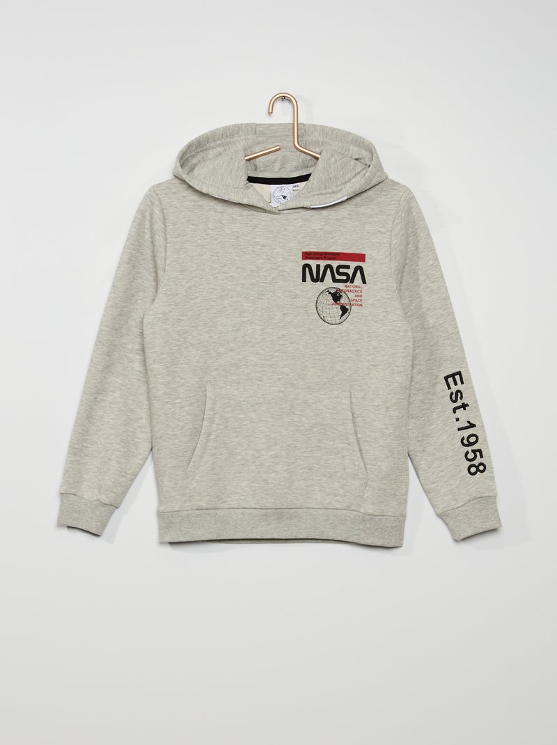 Sudadera con capucha 'NASA' GRIS - Kiabi