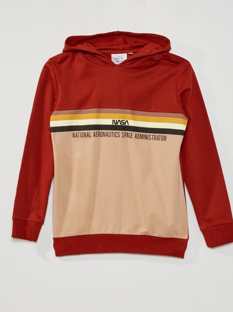 Sudadera con capucha 'NASA' MARRON - Kiabi