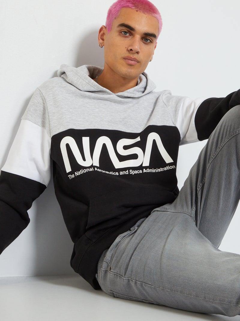 Sudadera con capucha 'NASA' NEGRO - Kiabi