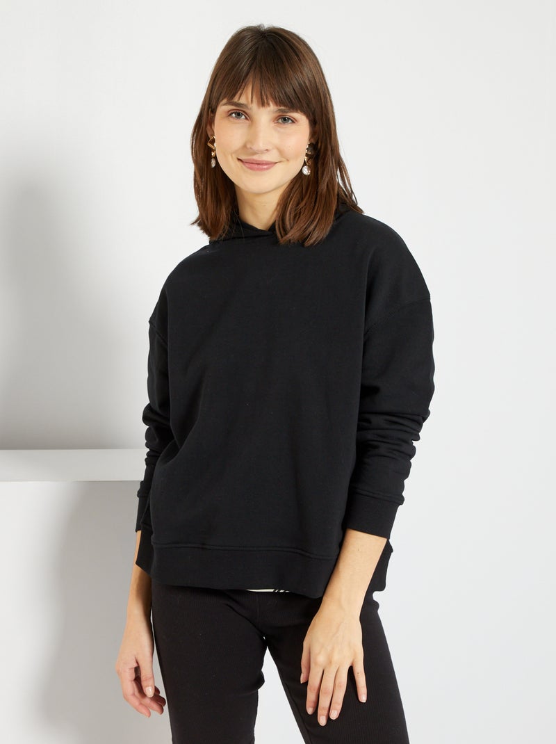 Sudadera con capucha Negro - Kiabi