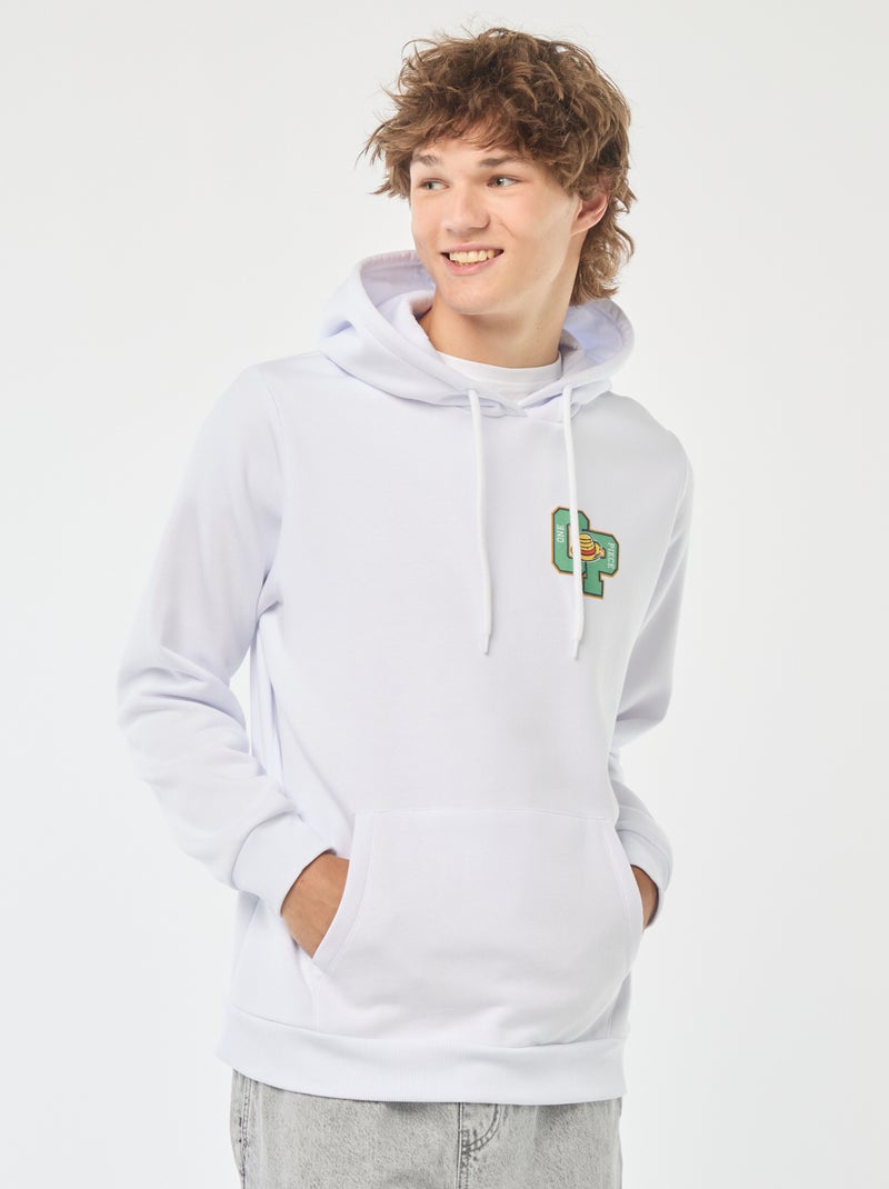 Sudadera con capucha 'One piece' BLANCO - Kiabi