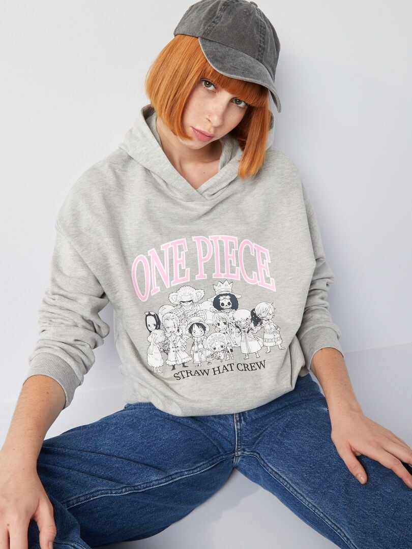 Sudadera con capucha 'One Piece' GRIS - Kiabi