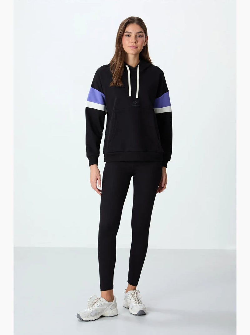 Sudadera con capucha oversize color block tommy Negro - Kiabi