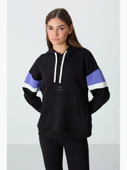 Sudadera con capucha oversize color block tommy - Kiabi Sudadera con capucha oversize color block tommy - Kiabi