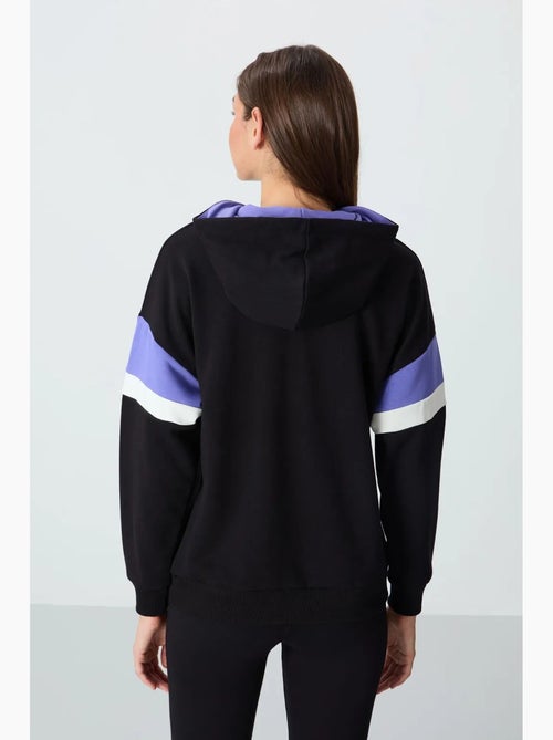 Sudadera con capucha oversize color block tommy - Kiabi Sudadera con capucha oversize color block tommy - Kiabi