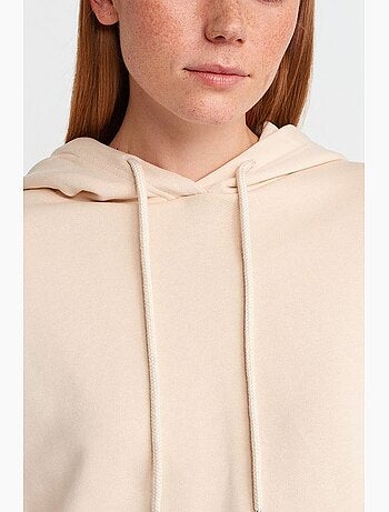 Sudadera con capucha oversize de algodón con cremallera frontal dilvin