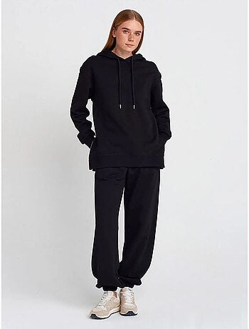 Sudadera con capucha oversize de algodón con cremallera frontal dilvin
