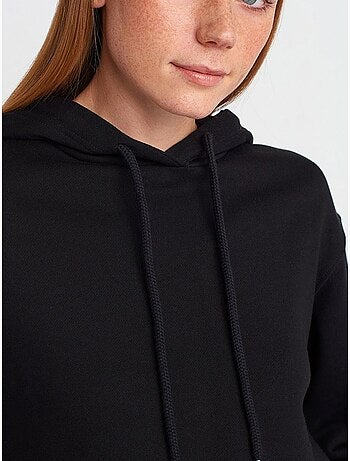 Sudadera con capucha oversize de algodón con cremallera frontal dilvin