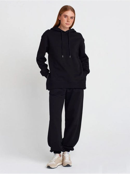 Sudadera con capucha oversize de algodón con cremallera frontal dilvin - Kiabi