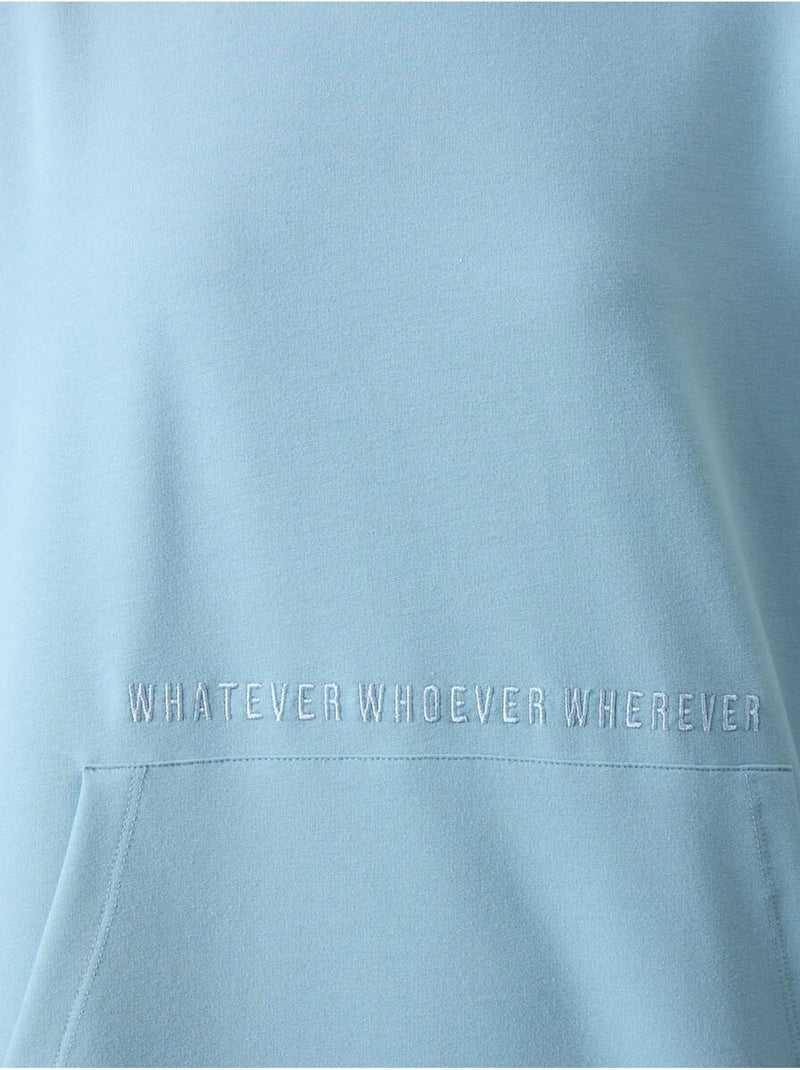 Sudadera con capucha oversize estampada tommy Azul cielo - Kiabi