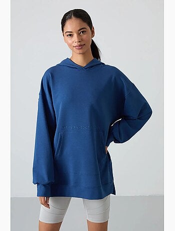 Sudadera con capucha oversize estampada tommy