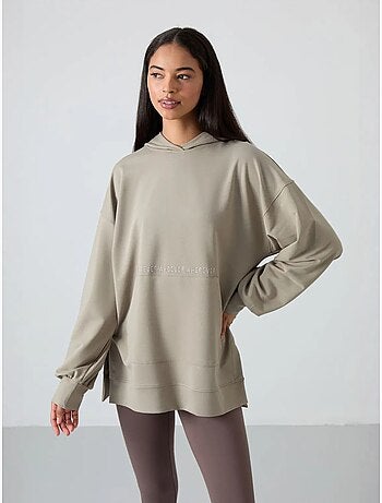 Sudadera con capucha oversize estampada tommy