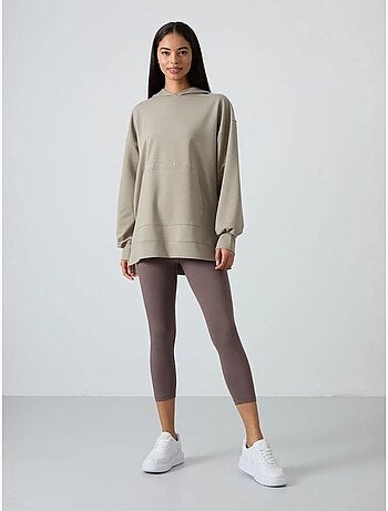 Sudadera con capucha oversize estampada tommy