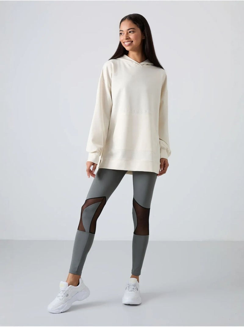 Sudadera con capucha oversize estampada tommy Blanco roto - Kiabi