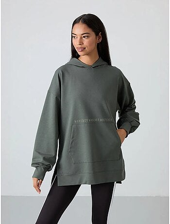 Sudadera con capucha oversize estampada tommy