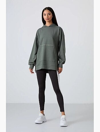 Sudadera con capucha oversize estampada tommy