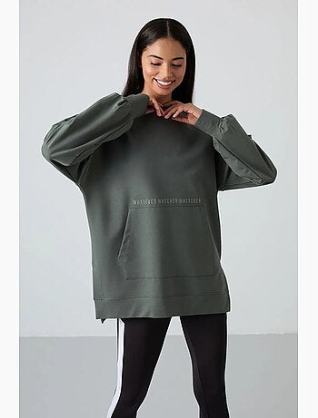 Sudadera con capucha oversize estampada tommy